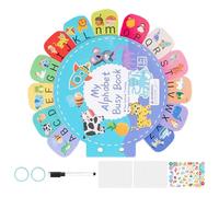 Libri di Adesivi riutilizzabili per Bambini Piccoli, Gioco di Memoria Riutilizzabile per Un Lavoro Tranquillo in casa | Giocattoli per Aerei per Bambini | per Capodanno, Compleanno,