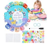 Libri Di Alfabeto - Libri Alfabeti, Libro Di Riconoscimento Delle Lettere Educative | Game Di Apprendimento In Età Prescolare, Attività Di Ortografia Delle Parole, Giocattolo Di Alfabetizzazione Preco