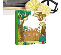 Libri di apprendimento per bambini - Immagini di animali 3D Libro di fiabe | Design pop Attività di apprendimento per asilo | per leggere discorsi ragazzo ragazza compleanno asilo viaggio casa