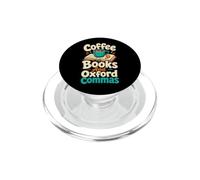 Libri di caffè e Oxford Commas Grammatica Amante Umorismo PopSockets PopGrip per MagSafe