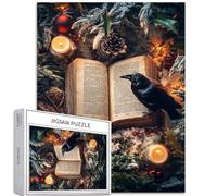 Libri di Natale 1000 pezzi puzzle per adulti misteriosa atmosfera magica arte puzzle impegnativo giochi di attività familiari colorati fai da te puzzle per la decorazione della casa regali 50 x 68 cm