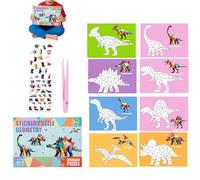 Libri di puzzle autoadesivi, attività creativa numerata 3D da fare da soli - Kit di adesivi 3D da assemblare | Idea regalo di viaggio, scuola, casa, ragazze, aereo, auto, Natale, anni