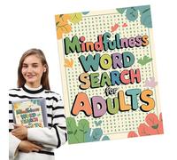 Libri di puzzle di ricerca di parole, libri di ricerca di parole per adulti,Parola trova attività puzzle | Attività di intrattenimento portatili, giochi di esercizi cerebrali per il passatempo della s