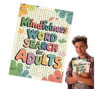 Libri di puzzle di ricerca di parole, libri di ricerca di parole per adulti - Parola Trova Puzzle Activity,Giochi di intrattenimento portatili, attività di esercizio del cervello per adulti