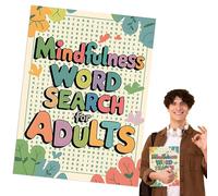 Libri di puzzle di ricerca di parole, libri di ricerca di parole per adulti | Parola trova puzzle,Attività di intrattenimento portatili, giochi di esercizi cerebrali per il passatempo della sala d'att