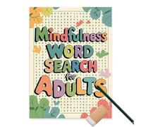 Libri di ricerca delle parole per adulti, libri di puzzle per la ricerca di parole per adulti, gioco di ricerca multi-livello per rilassarsi | Diventa la parola per gli adulti M