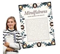 Libri di ricerca di parole per adulti, Mindfulness Word Search Parola trova