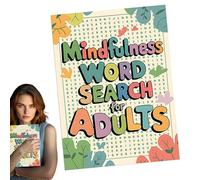 Libri Di Ricerca Di Parole Per Adulti, Mindfulness wordsearch| Parola Trova Libri Puzzle - Giochi Di Intrattenimento Portatili, Attività Di Esercizio Cerebrale Per Adulti Anziani Adolescenti