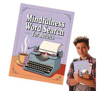 Libri di ricerca di parole, puzzle di ricerca di parole,Parola trova libri puzzle | Giochi di intrattenimento portatili, attività di esercizio cerebrale per adulti anziani adolescenti
