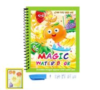 Libri di scarabocchi ad acquerello,Libri di scarabocchi d'acqua riutilizzabili con penne | Dipingi con libri d'acqua, giocattolo educativo portatile di disegno, incoraggia i giocattoli