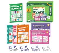 Libri Di Scrittura Scanalati - Set Di Taccuini Di Tracciamento Alfabeto, Strumento Di Apprendimento Educativo, Quaderno Di Pratica Scrivere A Manoscritto Controllo Penna | Per L'Età