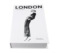 Libri di simulazione decorativi per uso domestico e aziendale con materiale grigio e copertine stampate ad alta definizione, migliorando il gusto degli interni ()