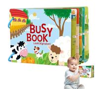 Libri di strappo per bambini piccoli, libri adesivi per bambini - Libro di adesivi per lacrimazione per ragazzi educativi multifunzionali,Imparare un giocattolo educativo per ragazze
