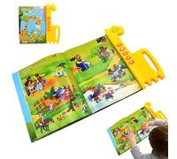 Libri di suono - 11.02x10.04 pollici di apprendimento interattivo russo per educazione per bambini, pratica del linguaggio divertente con musica e parole, giocattolo educativo per ragazzi a casa o via