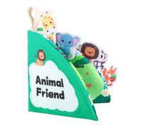 Libri Di Tessuto Per Bambini: Libro Di Tessuto Con Immagini Di Animali, Texture Di Tel Interattive | Attività Di Stimolazione Visiva, Risorsa Di Dentizione Lavabile Per Bambini Da 6 A 12 Mesi
