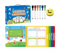 Libri di tracciamento per bambini - Libri cancellabili per esercizi di scrittura per bambini | Forniture per la scuola materna per lo sviluppo, attività di apprendimento prescolare per la scuola
