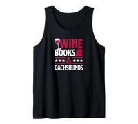 Libri di Vino e Bassotti Lettura di Libri Amanti del Vino Rosso Canotta