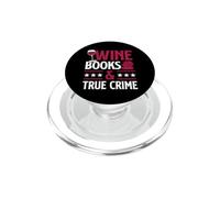 Libri di vino e vero crimine lettura del libro che ama il vino rosso PopSockets PopGrip per MagSafe