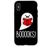 Libri, Divertente Halloween, Simpatico Fantasma Leggere Libri Biblioteca Custodia per iPhone X/XS