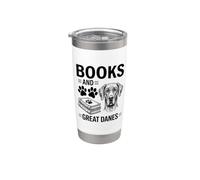 Libri E Alani Divertente Alano Bicchiere termico in acciaio inox doppia parete