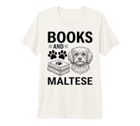 Libri E Maltese Divertente Maltese Maglietta Premium