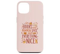 LIBRI E ZUCCA SPICE TUTTO BELLO Reading Fall Meme Custodia per iPhone 13