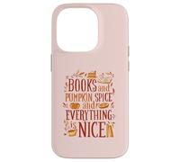 LIBRI E ZUCCA SPICE TUTTO BELLO Reading Fall Meme Custodia per iPhone 14 Pro