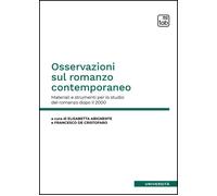 Libri Elisabetta Abignente / De Cristofaro Francesco - Osservazioni Sul Romanzo