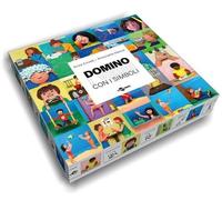 Domino i verbi con i simboli. Con 28 tessere