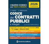 Libri Fabrizi C. / Imbergamo G. - Codice Dei Contratti Pubblici 2026 Con Testi A
