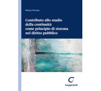 Libri Ferrara Marta - Contributo Allo Studio Della Continuita Come Principio Di