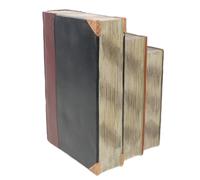 Libri finti decorativi vintage: fermalibri decorativi - Set di 3 libri impilati