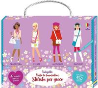 Libri Fiona Watt - Valigetta Vesto Le Bamboline. Stilista Per Gioco. Con Adesivi