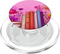 Libri Fiori Libro Floreale Rosa Fiore Motivo Stampa PopSockets PopGrip per MagSafe
