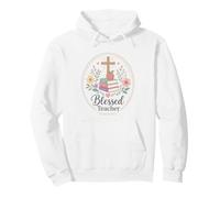 Libri Floreali per Insegnanti cristiani Apple Faith Blessing Felpa con Cappuccio