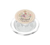 Libri floreali per insegnanti cristiani Apple Faith Blessing PopSockets PopGrip per MagSafe