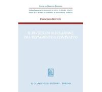 Libri Francesco Bottoni - Il Divieto Di Alienazione Tra Testamento E Contratto