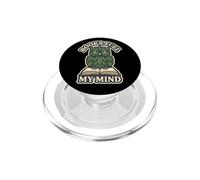 Libri Fuel My Mind Owl Green Leaves Graphic PopSockets PopGrip per MagSafe