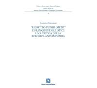 Libri Gabriele Fornasari - Right To Punishment E Principi Penalistici. Una Criti