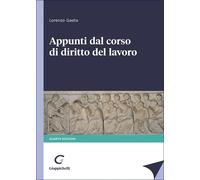Libri Gaeta-Appunti Corso Diritto Lavoro. Iv