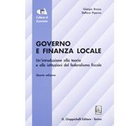 Libri Giorgio Brosio / Stefano Piperno - Governo E Finanza Locale. Un'Introduzio
