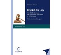 Libri Girolamo Tessuto - English For Law. A Toolkit For Discourse And Genre-Base