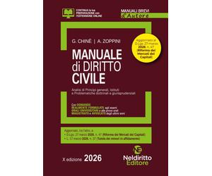 Libri Giuseppe ChinÃ© / Andrea Zoppini - Manuale Breve Di Diritto Civile 2026. M