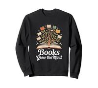 Libri Grow The Mind Reading Amante Bookworm Felpa