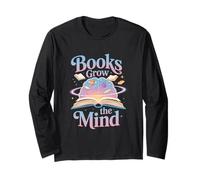 Libri Grow The Mind Reading Amante Bookworm Maglia a Manica