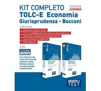 Hoepli test. TOLC-E Economia, Giurisprudenza. Kit completo: Libro di teori...