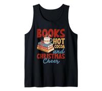 Libri Hot Cocoa E Christmas Cheer Lettura Festiva Canotta