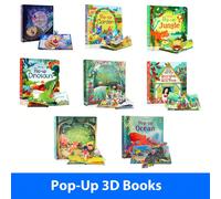Libri illustrati in 3D con alette per racconti di fate, per lettura, attività e apprendimento per bambini, materiali Montessori, libri della buonanotte per bambini, giocattoli educativi per la scuola 