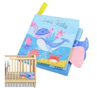 Libri in tessuto per bambini, libri morbidi per bambini | Libro tattile e tattili per lo sviluppo precoce | Libri morbidi per toccare e sentire, giocattolo sensoriale scoppiettante per, immagine 3D