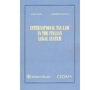 Libri International Tax Law In The Italian Legal System